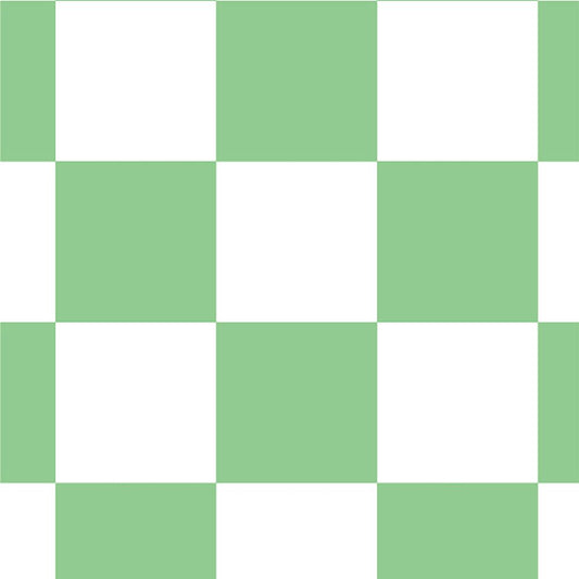 【サンプル】はがせる壁紙 のりなしタイプ What's poppin? チェッカー S グリーン