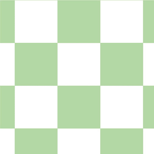 【サンプル】はがせる壁紙 のりなしタイプ What's poppin? チェッカー S エメラルド