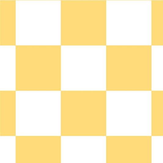 【サンプル】はがせる壁紙 のりなしタイプ What's poppin? チェッカー S クリーム