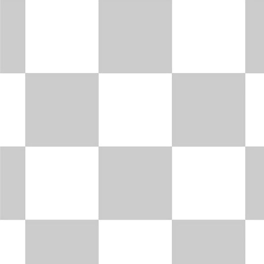 【サンプル】はがせる壁紙 のりなしタイプ What's poppin? チェッカー S グレー