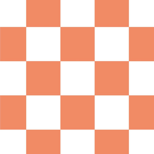 【サンプル】はがせる壁紙 のりなしタイプ What's poppin? チェッカー XS バーミリオン