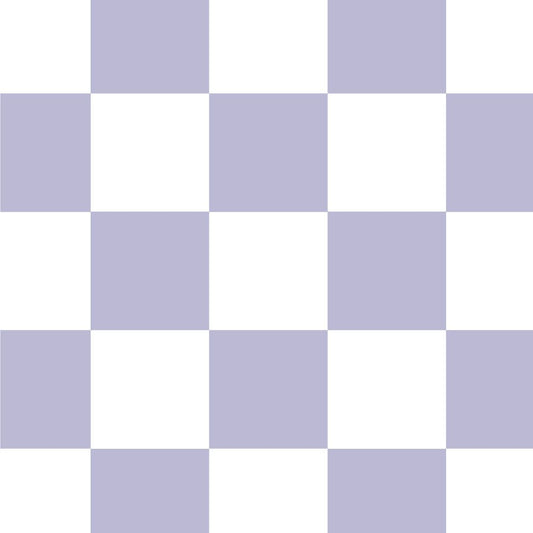 【サンプル】はがせる壁紙 のりなしタイプ What's poppin? チェッカー XS パープル