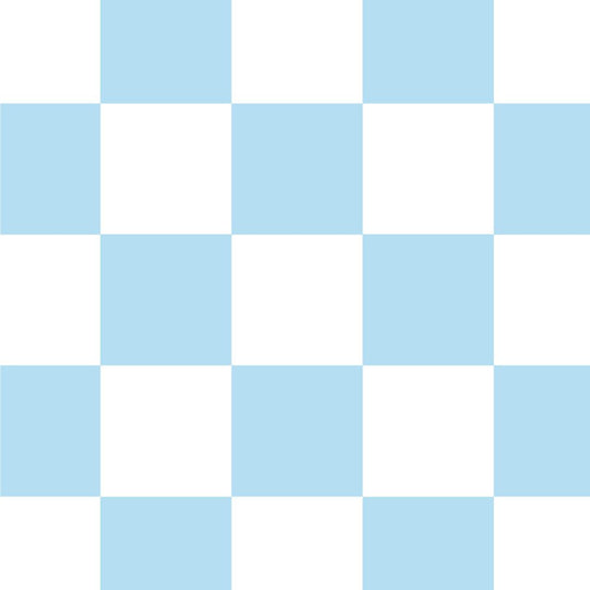 【サンプル】はがせる壁紙 のりなしタイプ What's poppin? チェッカー XS ライトブルー