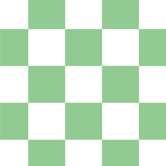 【サンプル】はがせる壁紙 のりなしタイプ What's poppin? チェッカー XS グリーン