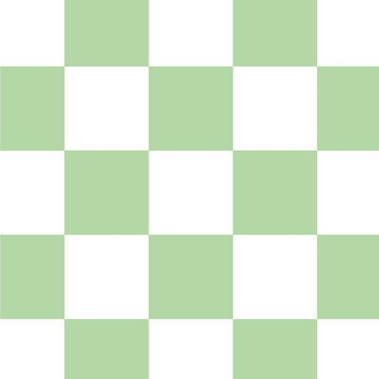 【サンプル】はがせる壁紙 のりなしタイプ What's poppin? チェッカー XS エメラルド