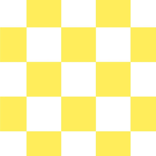 【サンプル】はがせる壁紙 のりなしタイプ What's poppin? チェッカー XS イエロー