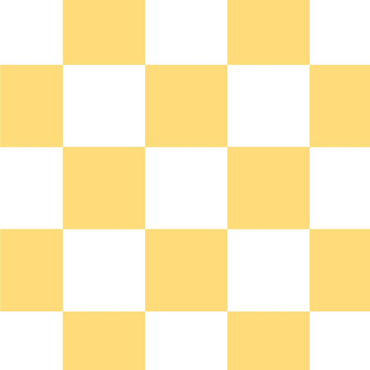 【サンプル】はがせる壁紙 のりなしタイプ What's poppin? チェッカー XS クリーム