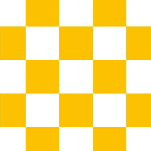 【サンプル】はがせる壁紙 のりなしタイプ What's poppin? チェッカー XS クロムイエロー