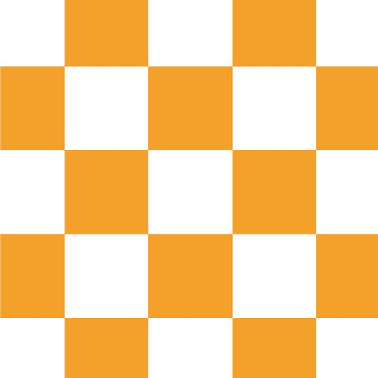 【サンプル】はがせる壁紙 のりなしタイプ What's poppin? チェッカー XS オレンジ