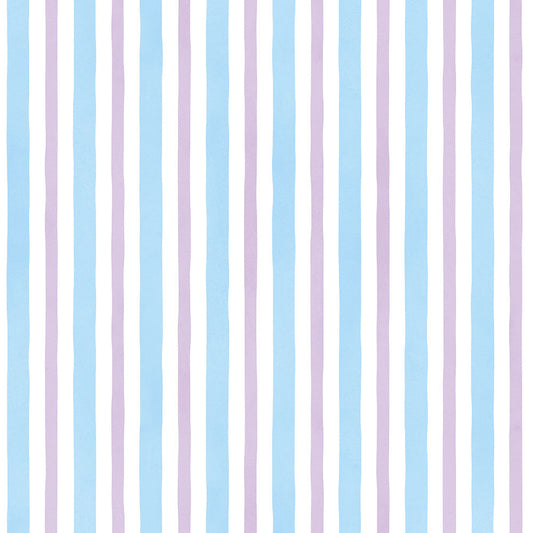 【サンプル】貼りやすいフリース壁紙 のりなしタイプ What's poppin? デイリーストライプ スカイラベンダー