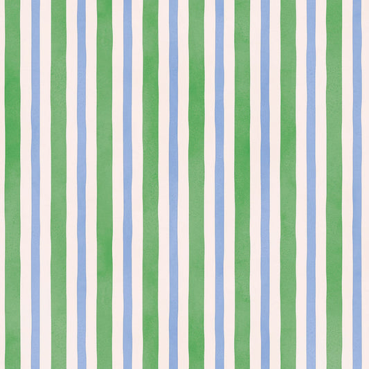 【サンプル】貼りやすいフリース壁紙 のりなしタイプ What's poppin? デイリーストライプ フレッシュメドウ