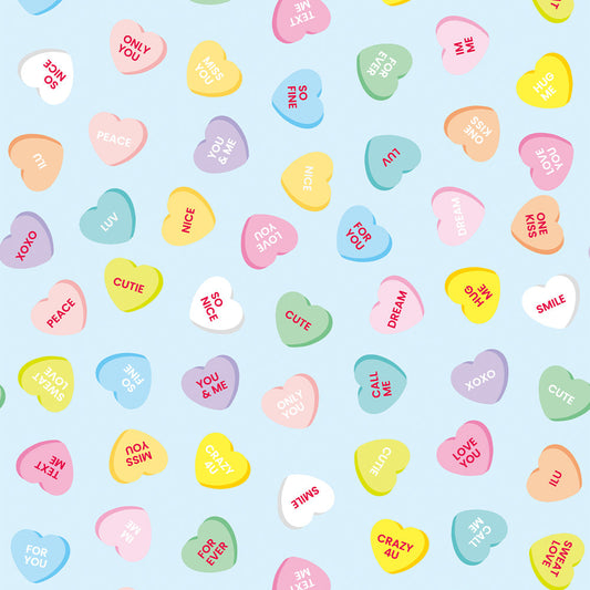 【サンプル】はがせる壁紙 のりなしタイプ What's poppin? ハートラムネ ソーダ