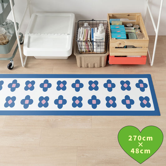 拭けるキッチンマット 「Sheete me ! (シーテミー)」 48cm×270cm BLOOM DAYS ブルーバイブス What's poppin?