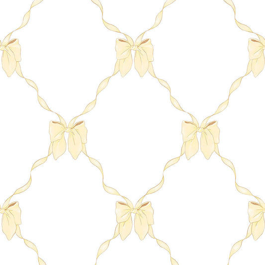 【サンプル】はがせる壁紙 のりなしタイプ What's poppin? ルルリボン ハニーシトロン