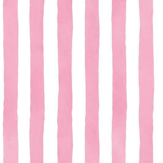 【サンプル】貼りやすいフリース壁紙 のりなしタイプ What's poppin? メロウストライプ ミルクピンク