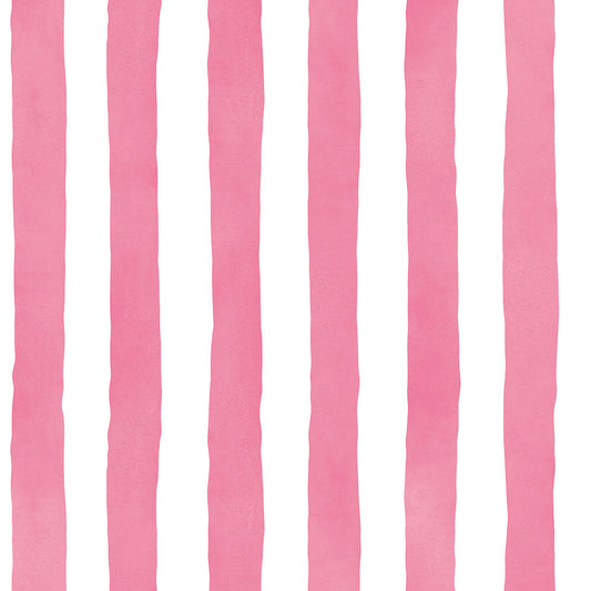 【サンプル】貼りやすいフリース壁紙 のりなしタイプ What's poppin? メロウストライプ ローズピンク