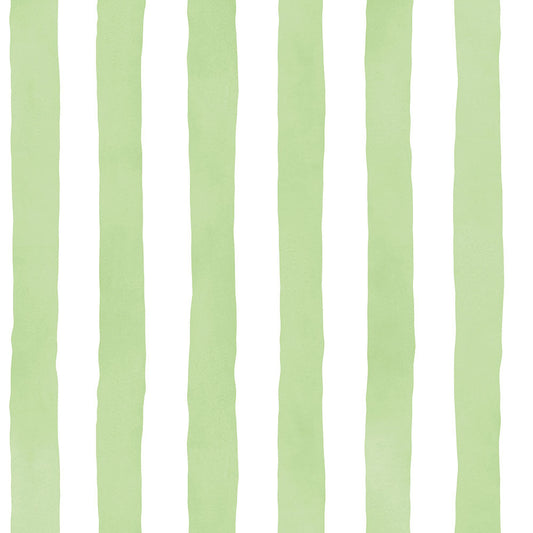 【サンプル】貼りやすいフリース壁紙 のりなしタイプ What's poppin? メロウストライプ フレッシュグリーン