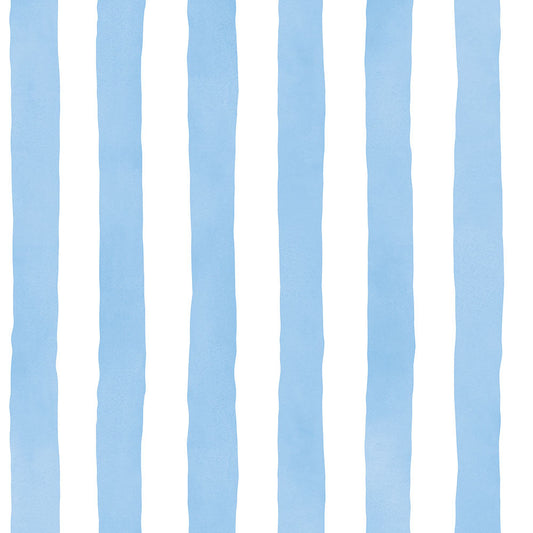 【サンプル】貼りやすいフリース壁紙 のりなしタイプ What's poppin? メロウストライプ ブルーハーバー