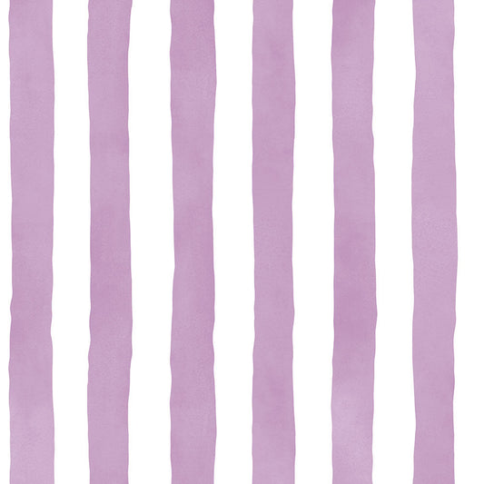 【サンプル】貼りやすいフリース壁紙 のりなしタイプ What's poppin? メロウストライプ ブラッシュベリー