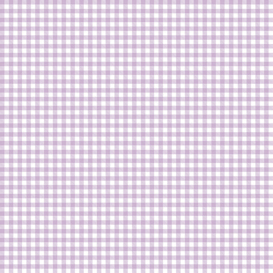 【サンプル】はがせる壁紙 のりなしタイプ What's poppin? ピクニックギンガム キャンディライラック