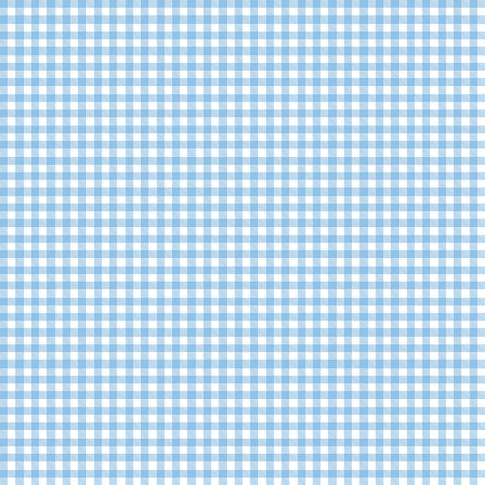 【サンプル】はがせる壁紙 のりなしタイプ What's poppin? ピクニックギンガム ブルースカッシュ