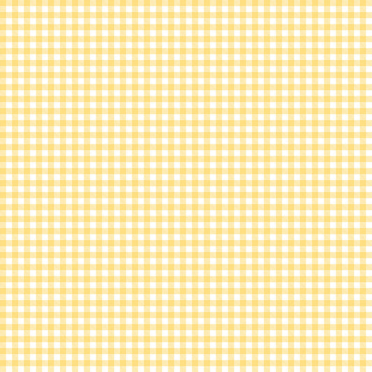 【サンプル】はがせる壁紙 のりなしタイプ What's poppin? ピクニックギンガム サンシャインレモネード