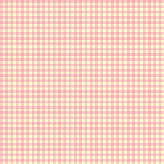 【サンプル】はがせる壁紙 のりなしタイプ What's poppin? ピクニックギンガム トゥインクルピーチ