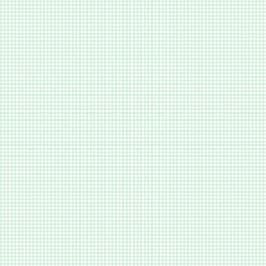 【サンプル】はがせる壁紙 のりなしタイプ What's poppin? ピンクニックギンガムmini クリアミント