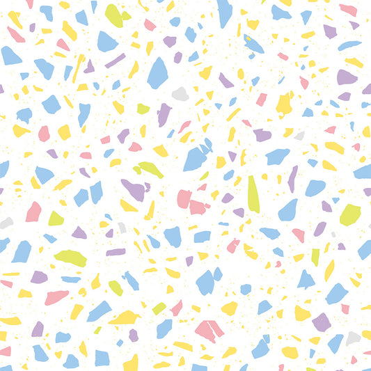 【サンプル】貼りやすいフリース壁紙 のりなしタイプ What's poppin? POPPIN’ TERRAZZO マカロン