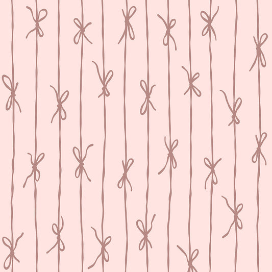 【サンプル】はがせる壁紙 のりなしタイプ What's poppin? リボンストライプ カラフル チョコベリー