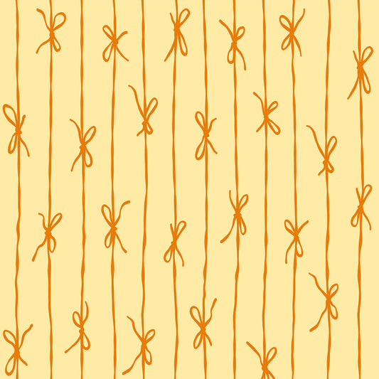 【サンプル】はがせる壁紙 のりなしタイプ What's poppin? リボンストライプ カラフル マンゴーパフェ