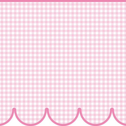 【サンプル】はがせるトリムシール リムタス Bold What's poppin? ギンガムスカラップ TWP-RTGS01 いちごミルク