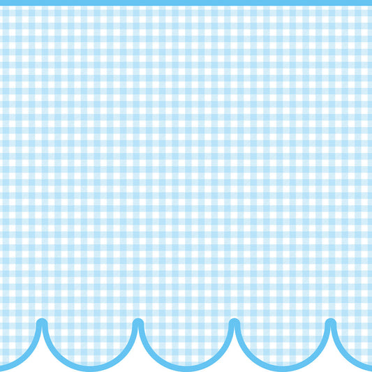 【サンプル】はがせるトリムシール リムタス Bold What's poppin? ギンガムスカラップ TWP-RTGS04 ソーダフロート