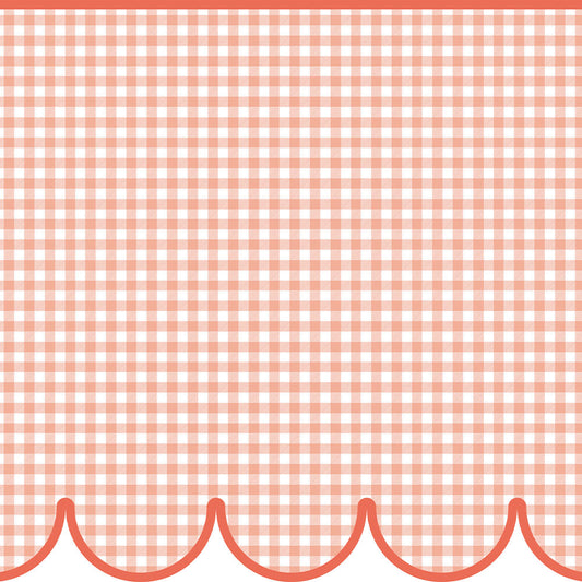 【サンプル】はがせるトリムシール リムタス Bold What's poppin? ギンガムスカラップ TWP-RTGS10 さくらんぼシロップ