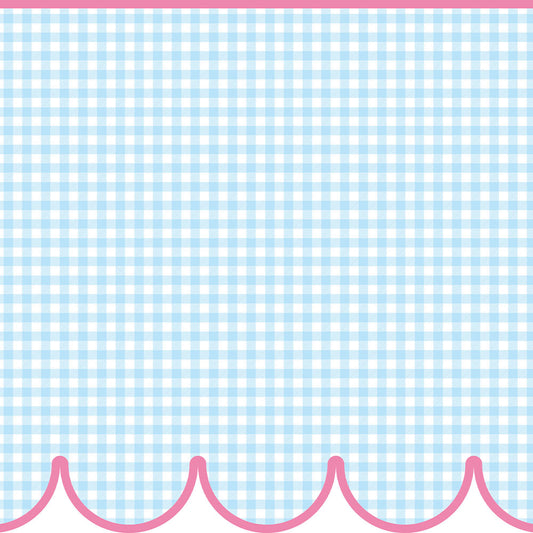 【サンプル】はがせるトリムシール リムタス Bold What's poppin? ギンガムスカラップ TWP-RTGS11 ベビーカップケーキ