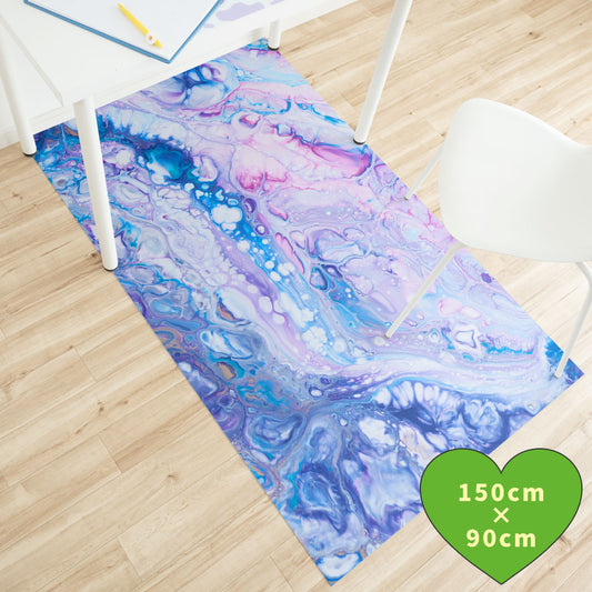 拭けるチェアマット 「Sheete me ! (シーテミー)」 90cm×150cm Acrylic Cosmo Type-A01 What's poppin?