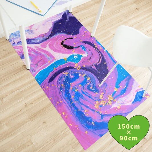 拭けるチェアマット 「Sheete me ! (シーテミー)」 90cm×150cm Acrylic Cosmo Type-A05 What's poppin?