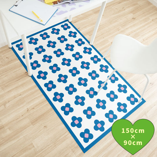 拭けるチェアマット 「Sheete me ! (シーテミー)」 90cm×150cm BLOOM DAYS ブルーバイブス What's poppin?