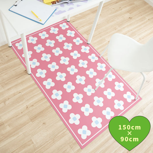 拭けるチェアマット 「Sheete me ! (シーテミー)」 90cm×150cm BLOOM DAYS ベビーベリー What's poppin?