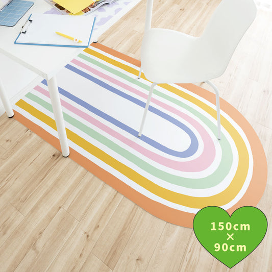 拭けるチェアマット 「Sheete me ! (シーテミー)」 90cm×150cm ミルキードリーム C-5 What's poppin?