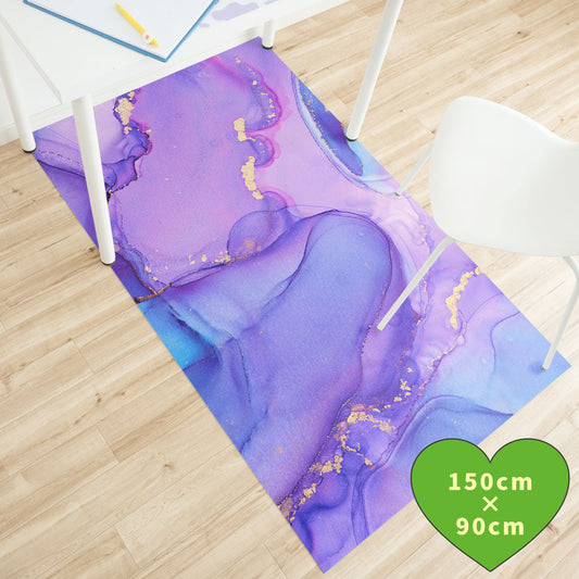 拭けるチェアマット 「Sheete me ! (シーテミー)」 90cm×150cm Watering Dream Type-W07 What's poppin?