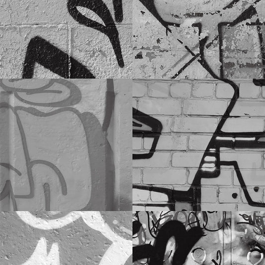 【サンプル】貼りやすいフリース壁紙 のりなしタイプ What's poppin? アーバンスプラッシュ Neon Break / MONO