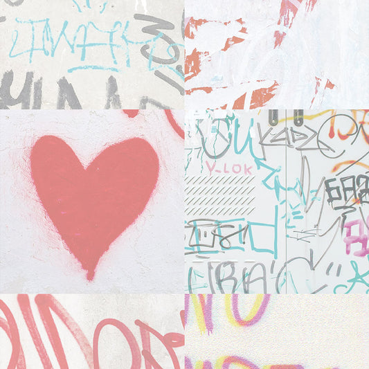 【サンプル】貼りやすいフリース壁紙 のりなしタイプ What's poppin? アーバンスプラッシュ Fade out / BRIGHT