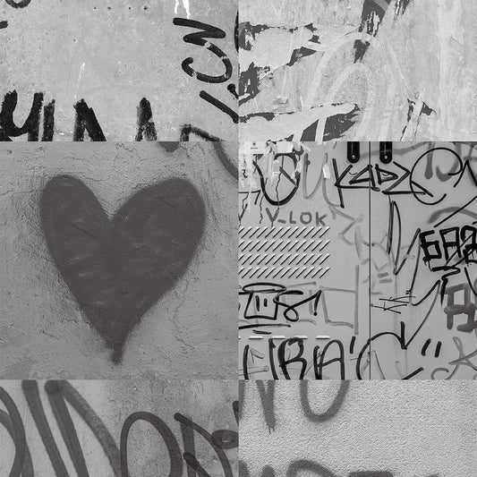 【サンプル】貼りやすいフリース壁紙 のりなしタイプ What's poppin? アーバンスプラッシュ Fade out / MONO