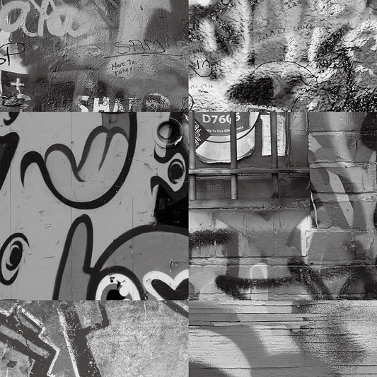 【サンプル】貼りやすいフリース壁紙 のりなしタイプ What's poppin? アーバンスプラッシュ Neo Cipher / MONO