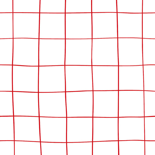 【サンプル】はがせる壁紙 のりなしタイプ What's poppin? Wavy Grid レッド