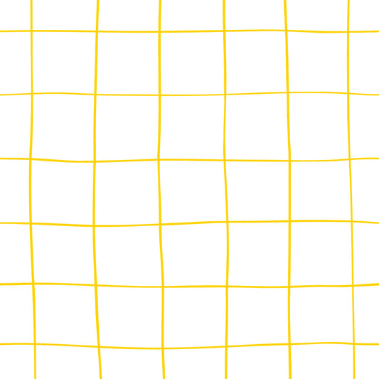 【サンプル】はがせる壁紙 のりなしタイプ What's poppin? Wavy Grid イエロー