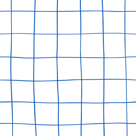 【サンプル】はがせる壁紙 のりなしタイプ What's poppin? Wavy Grid ブルー