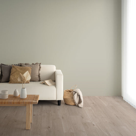 Y25-2936 壁紙 のり付き クロス / ルノン / フレッシュ グレーの無地【10mパック】