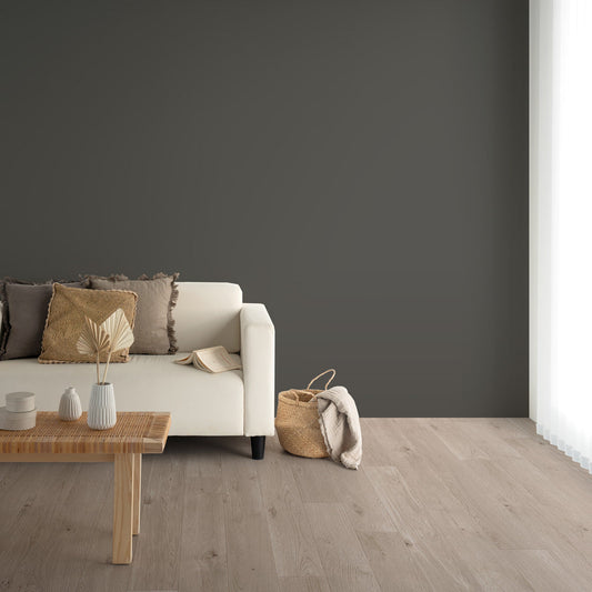 Y25-2945 壁紙 のり付き クロス / ルノン / フレッシュ グレーの無地【30m+施工道具セット】